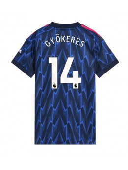 Billige Arsenal Viktor Gyokeres #14 Bortedrakt Dame 2025-26 Kortermet